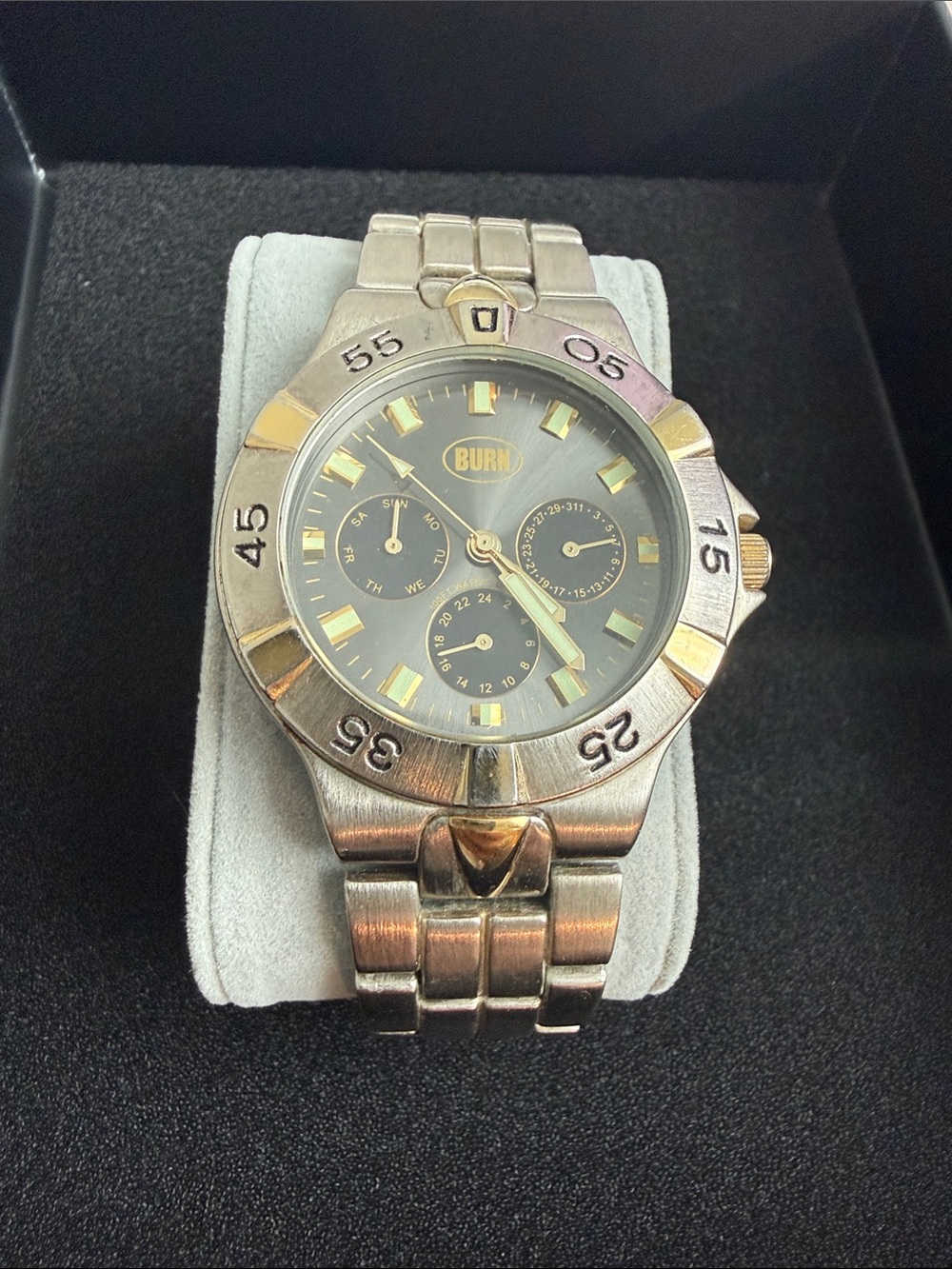 Men's Two-Tone Stainless Steel Watch - Gold and Silver